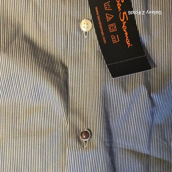 Ben Sherman nwt blue button-down shirt size medium - Picture 8 of 8